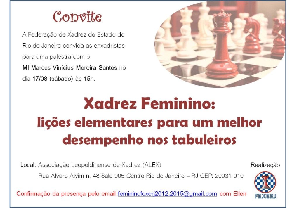 Professor Átila - Xadrez - Convite: Sábado de Xadrez 27/07 (Acesso